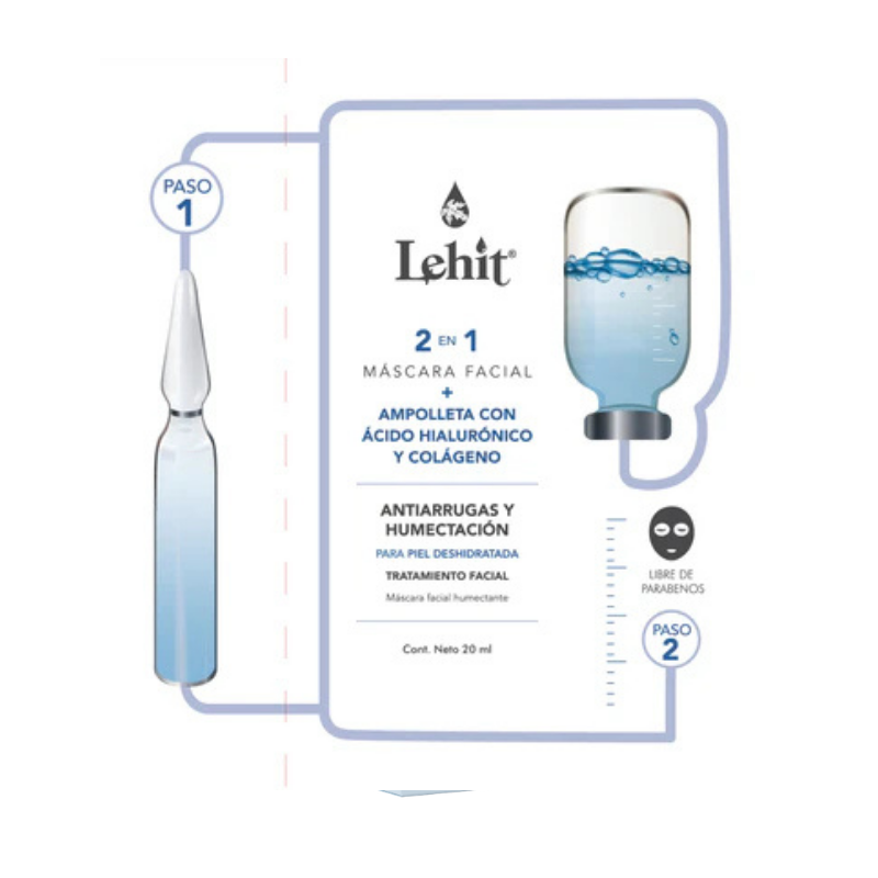 MASC FACIAL LEHIT 2 EN 1 A HIALURONICO Y COLAGENO