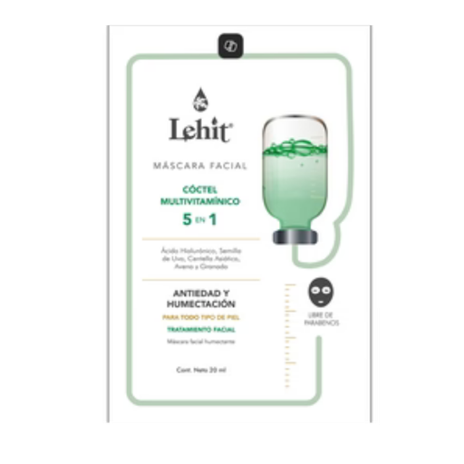 [25080103] MASC FACIAL LEHIT COCTEL MULTIVITAMINICO 5 EN 1
