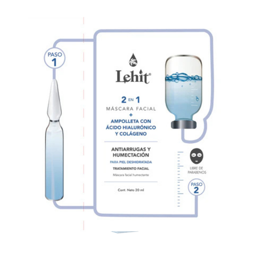 [25080105] MASC FACIAL LEHIT 2 EN 1 A HIALURONICO Y COLAGENO