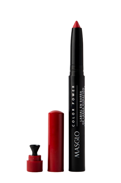 LABIAL MASGLO EN BARRA  LD COLOR POWER ROJO LINDA X 1.4 G