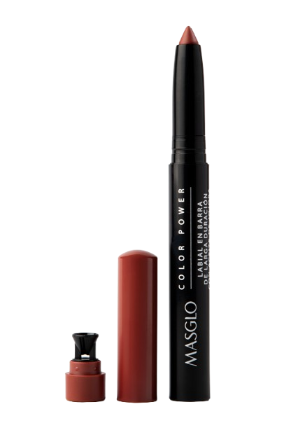 LABIAL MASGLO EN BARRA  LD COLOR POWER MARRON MODERADA X 1.4 G