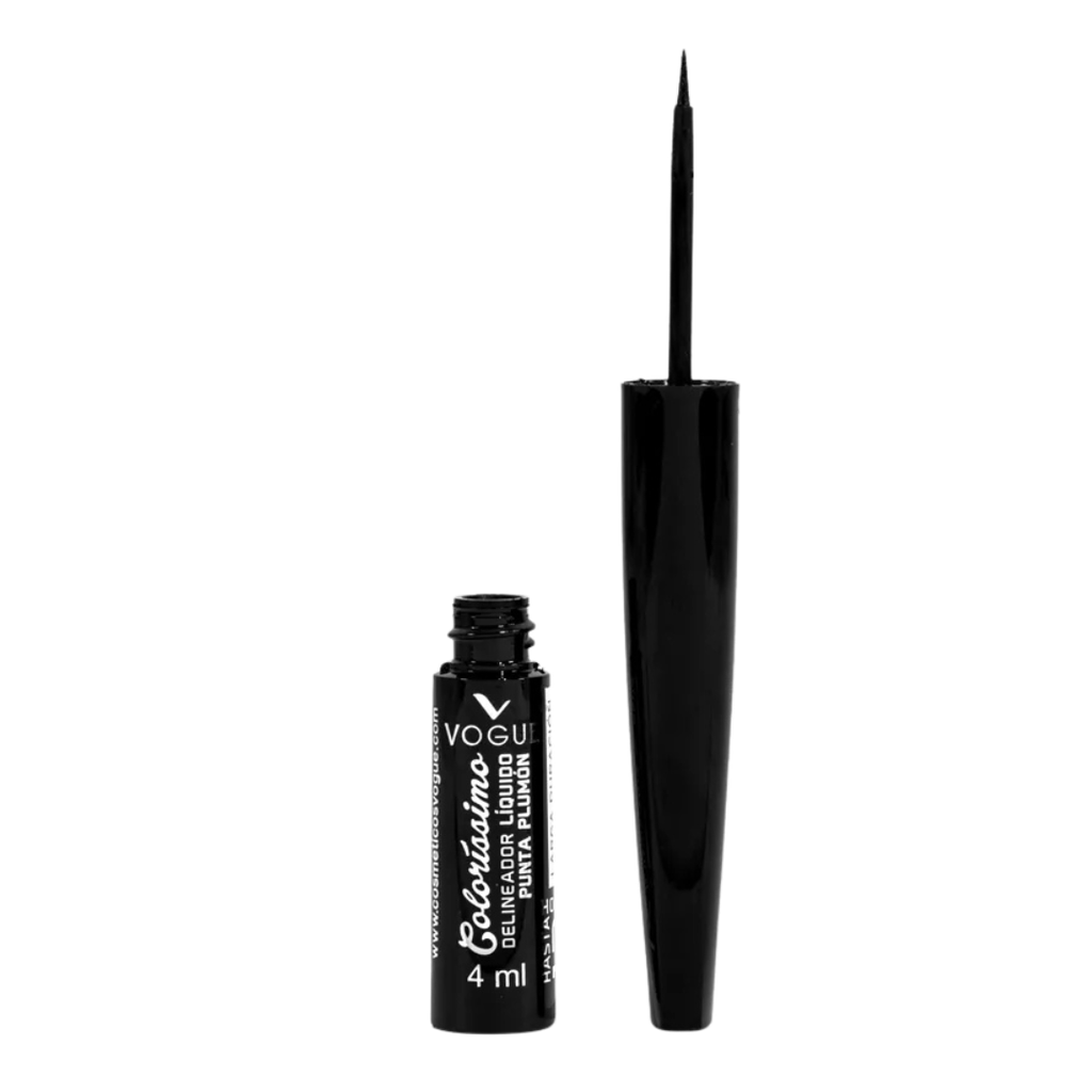 DELINEADOR VOGUE LIQUIDO RESIST OJOS NEGRO X 4 ML