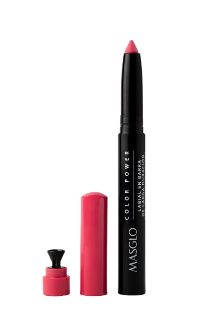 LABIAL MASGLO EN BARRA  LD COLOR POWER ROSA COMICA X 1.4 G