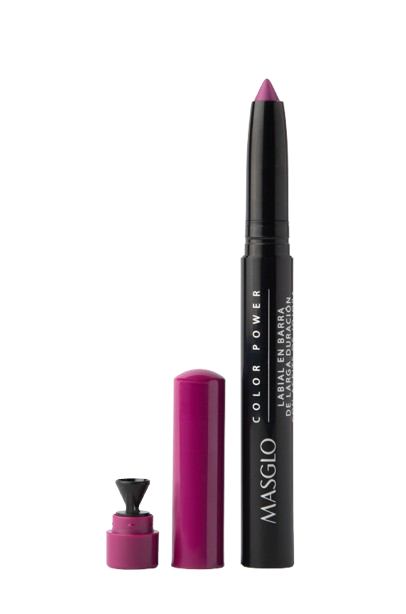 LABIAL MASGLO EN BARRA  LD COLOR POWER VIOLETA DINAMICA X 1.4 G