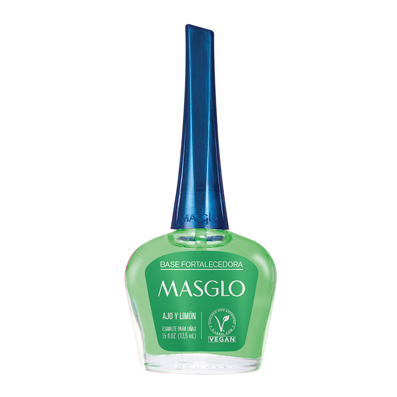 BASE FORTALECEDORA MASGLO AJO Y LIMON X 13.5 ML