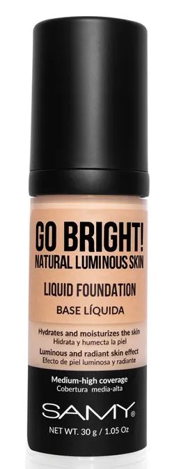 BASE SAMY LIQUIDA GO BRIGHT # 2 BEIGE X 30 ML