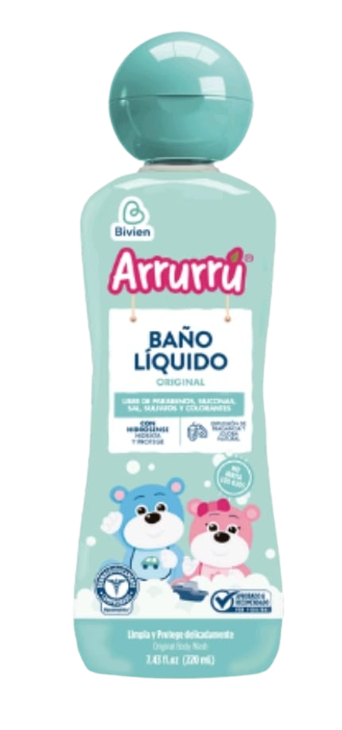 BAÑO LIQUIDO ORIGINAL ARRURRU ORIG X220ml -BELLEZA EXPRESS-