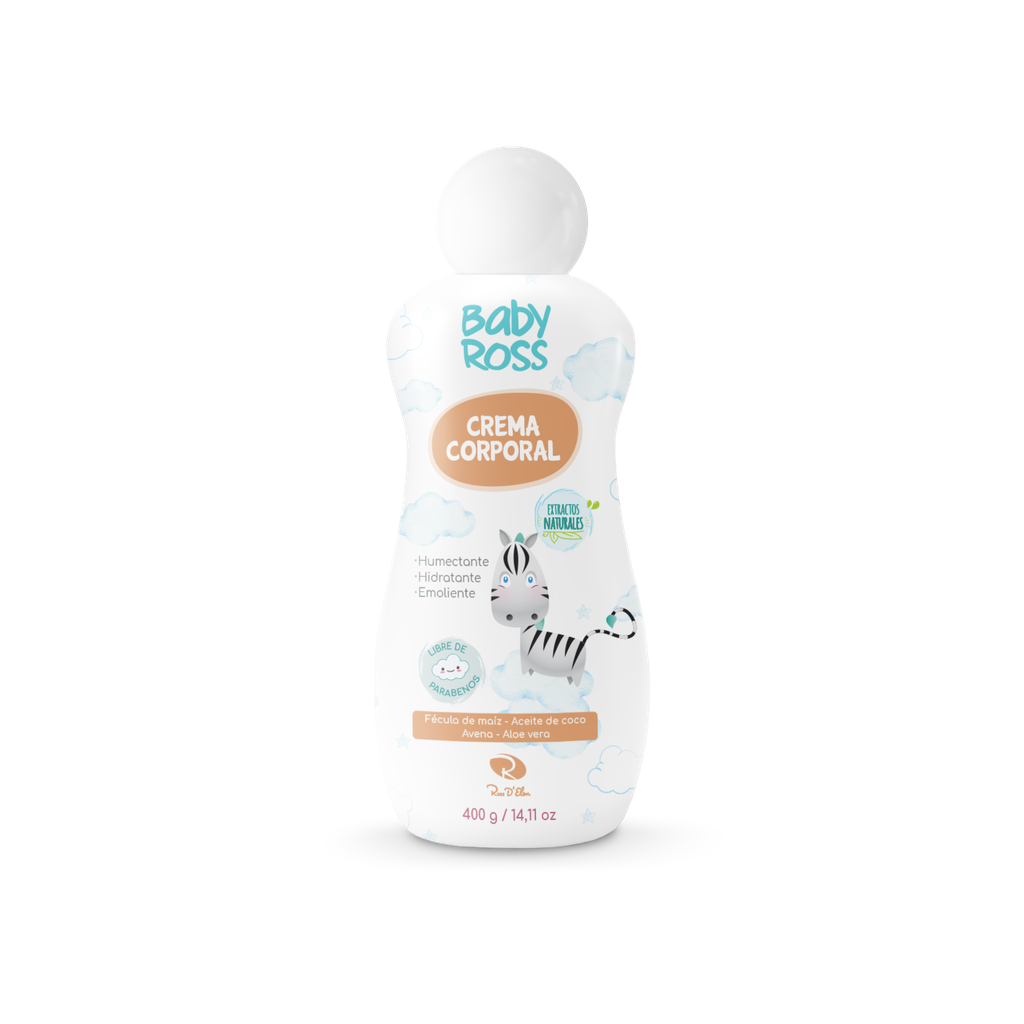 CREMA CORPORAL BABY ROSS X 400 GR