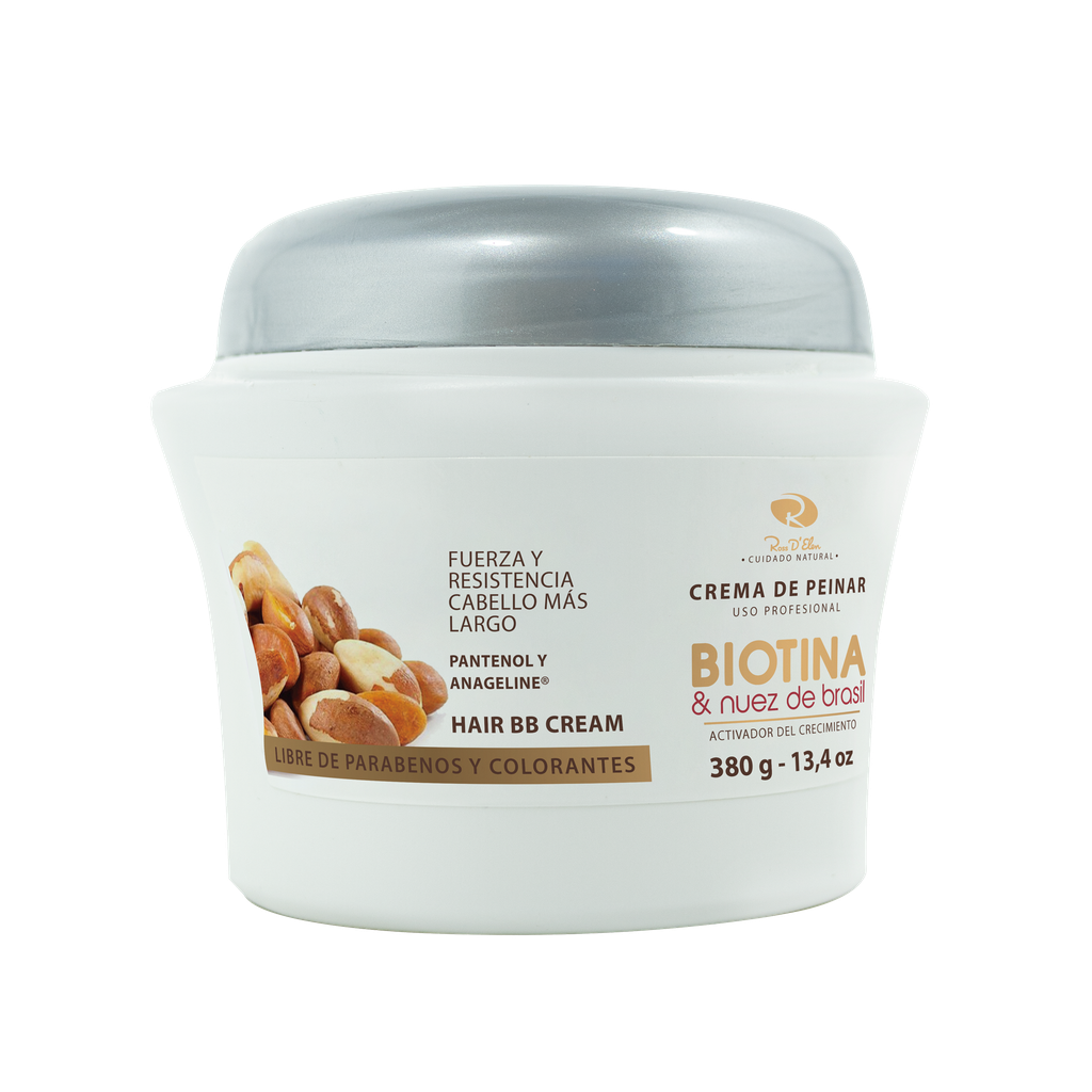 CREMA DE PEINAR BIOTINA Y NUEZ DE BRASIL X380G