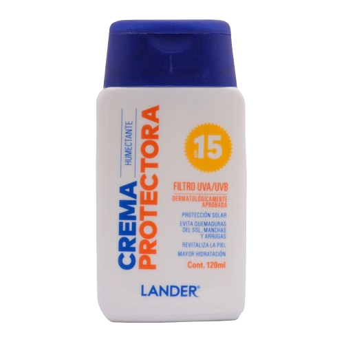 CREMA HUMECTANTE LANDER PROTECTORA UV-SPF15 X 120 ML
