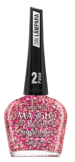 ESM MASGLO GEL EVOLUTION BRILLO ROSA X 13.5 ML
