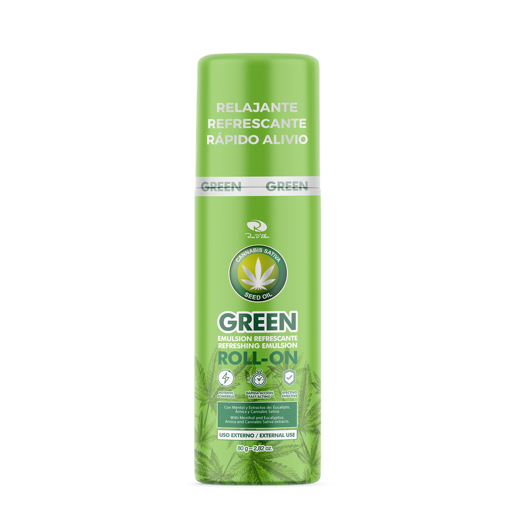 GEL GREEN EMULSION REFRESCANTE ROLL ON X 80GR 3602