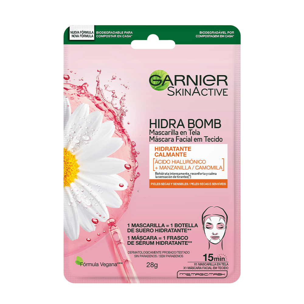 MASC FACIAL GARNIER SKINACTIVE TELA MANZANILLA SACHET X 32 GR
