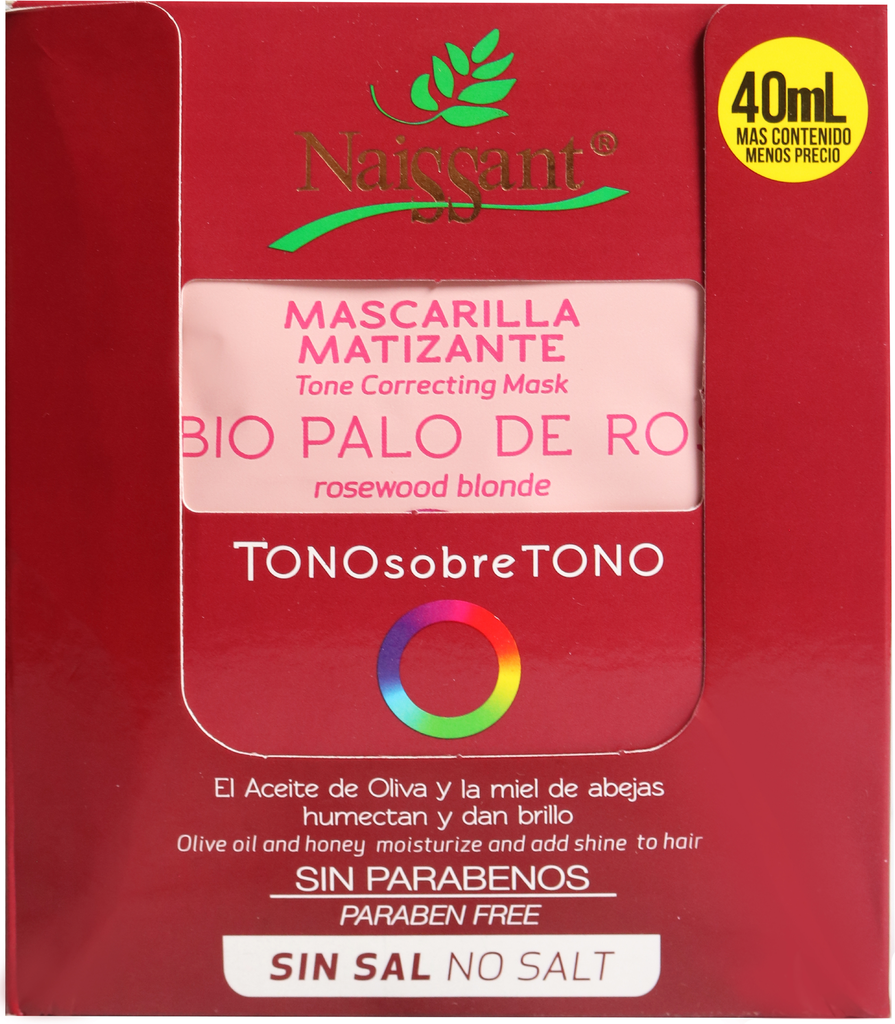 MASC NAISSANT RUBIO PALO DE ROSA 40 ML X 12 unds