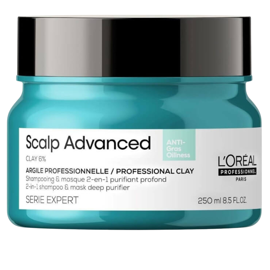 MASCARILLA LOREAL SCALP ANTIGRASA ARCILLA  250 ML