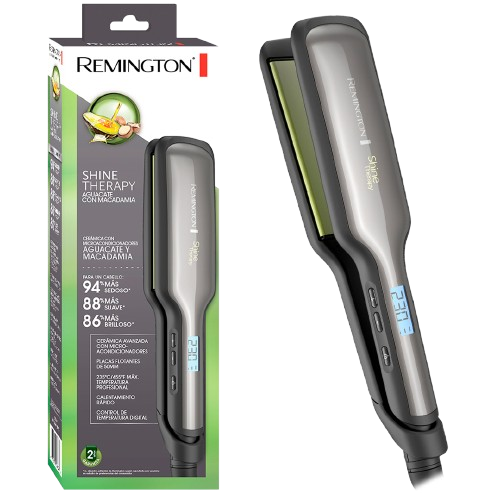 PLANCHA REMINGTON MACADAMIA SHINE ANCHA 9980