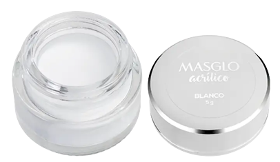 POLVO ACRILICO MASGLO BLANCO 5 G