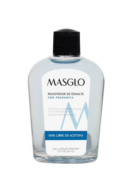 REMOVEDOR DE ESMALTE MASGLO AZUL X 60 ML