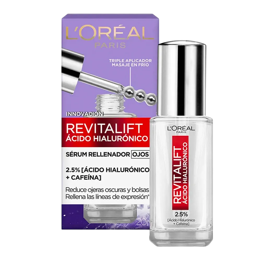 SERUM LOREAL REVITALIFT OJOS CAFEINA X 20 ML