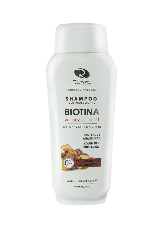 SHAMPOO ROSS D ELEN BIOTINA Y NUEZ DE BRASIL X 400 ML