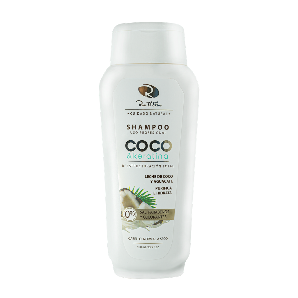 SHAMPOO ROSS D ELEN COCO Y KERATINA X 400 ML