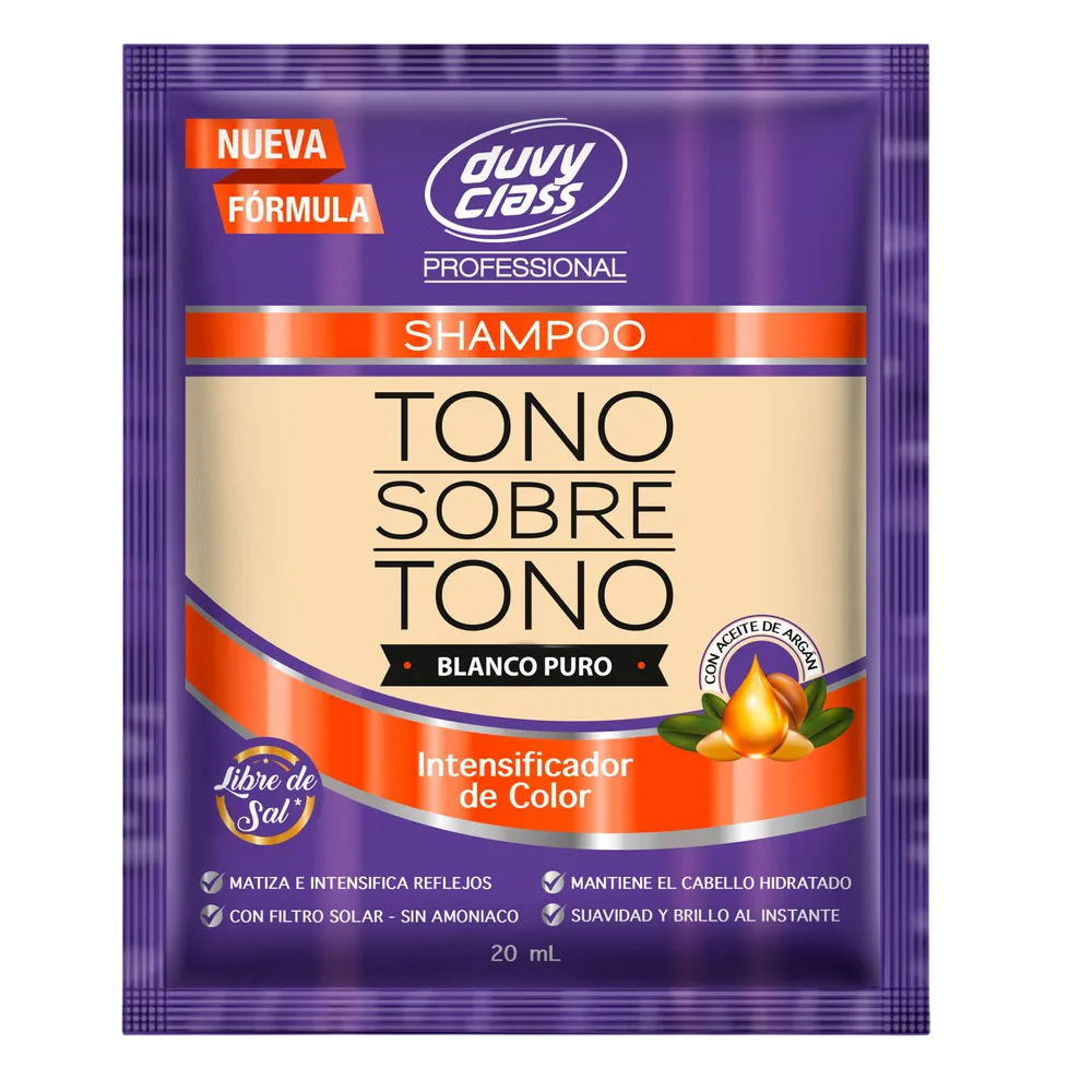 SHAMPOO DUVY CLASS BLANCO PURO SACHET X 20 ML