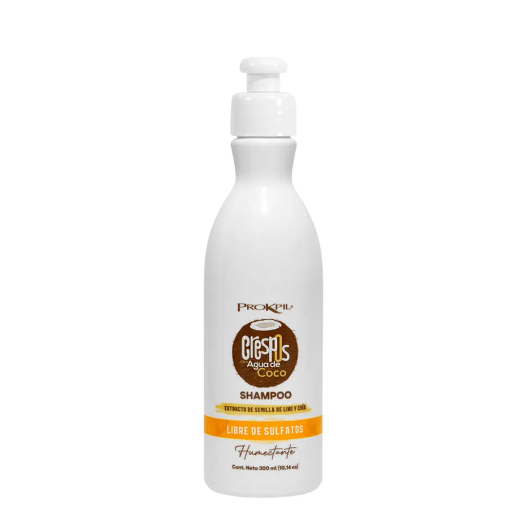 SHAMPOO HUMECTANTE CRESPOS CON AGUA DE COCO X 300 ML