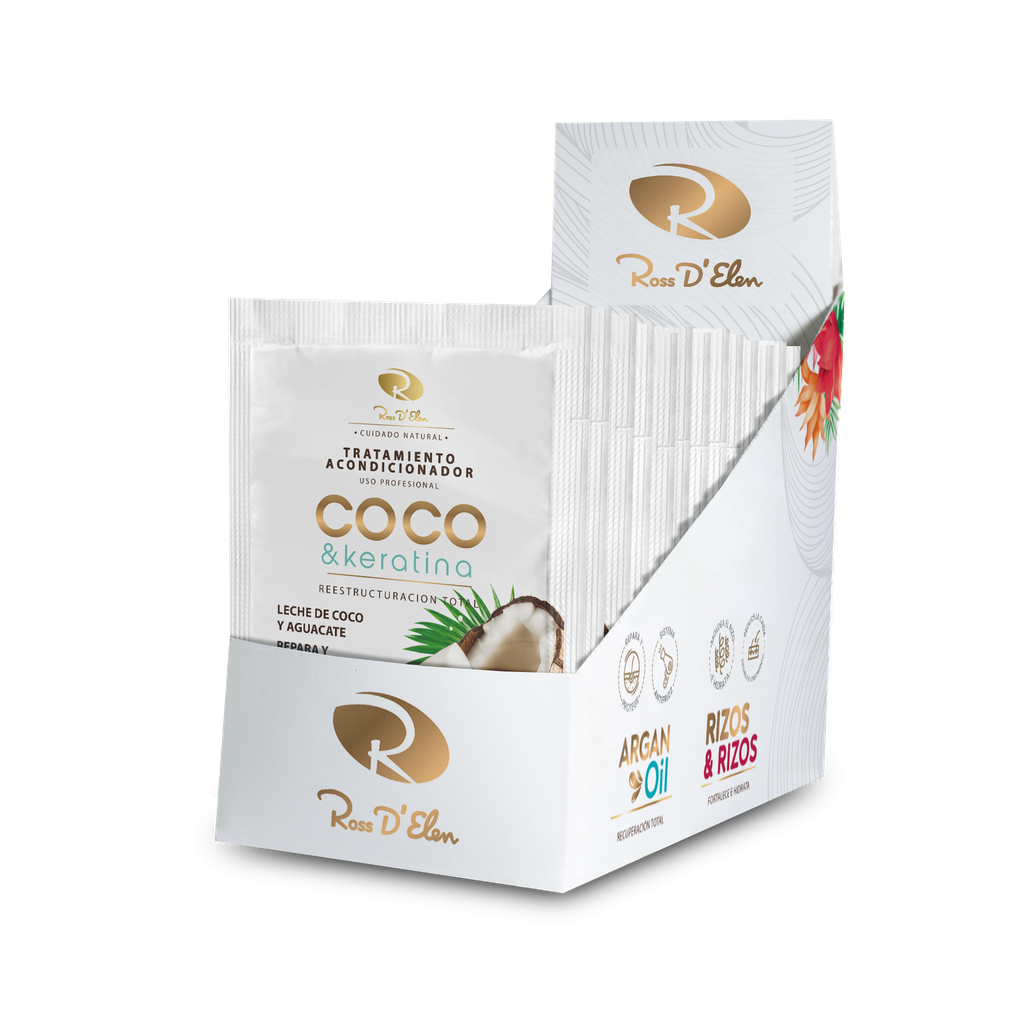 SHAMPOO SACHET TRAT ACOND COCO Y KERATINA X30G ROSS D ELEN
