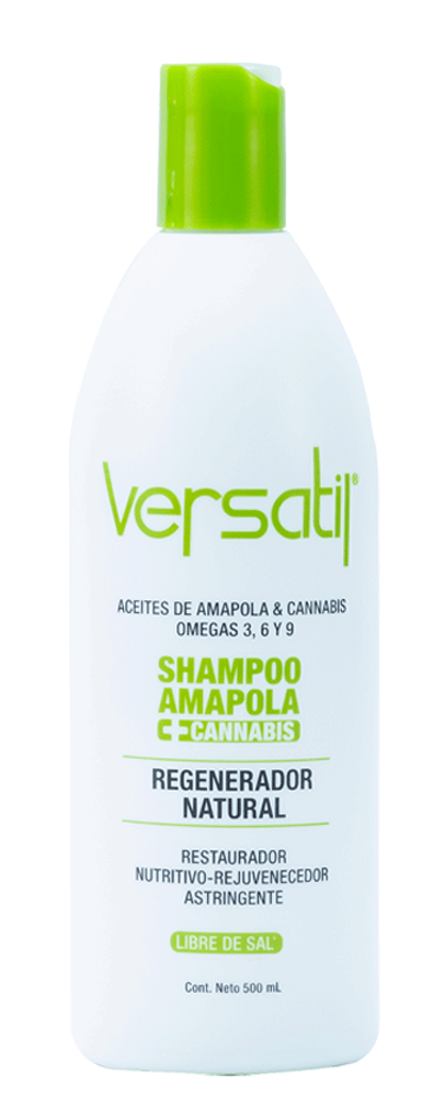 SHAMPOO VERSATIL AMAPOLA CANNABIS X500 ML 0823