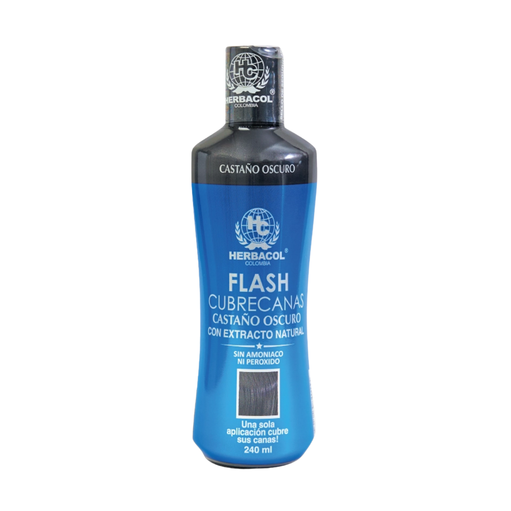 TONICO  FLASH HERBACOL CASTAÑO OSCURO X 240ML