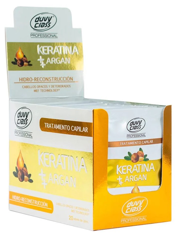 TTO DUVY CLASS KERATINA + ARGAN x30ml x20SOBRES