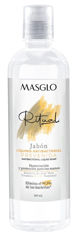 JABON LIQUIDO MASGLO ANTI BACTERIAL X 500 ML