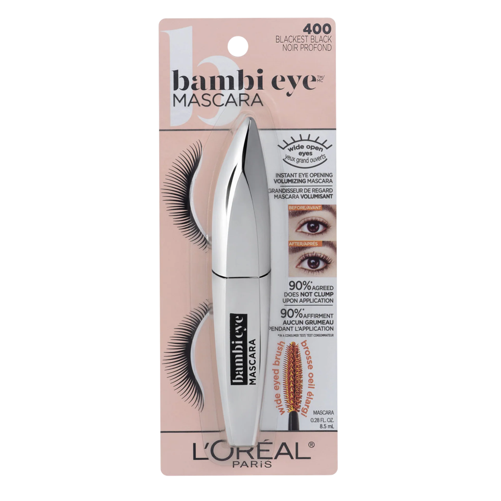 MAscara de Pestañas Bambi Lavable tono Black 0.28 fl oz LOrA(c)al Paris Maquillaje - SKU: K3717200