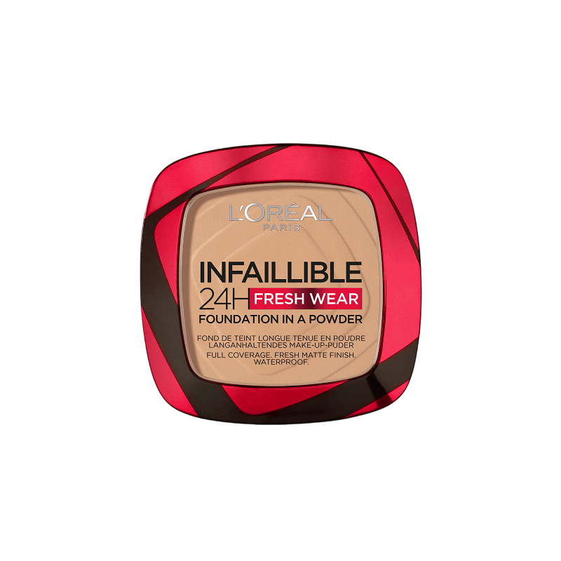 Polvos Compactos Infallible 24H Fresh Wear Tono Golden Beige 9g LOrA(c)al Paris Maquillaje - SKU: K0536800