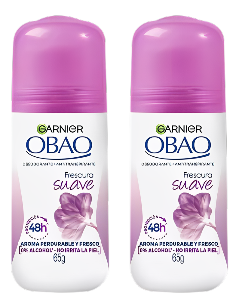 Pack Desodorante Garnier Obao Frescura Suave For Woman 65gr X2