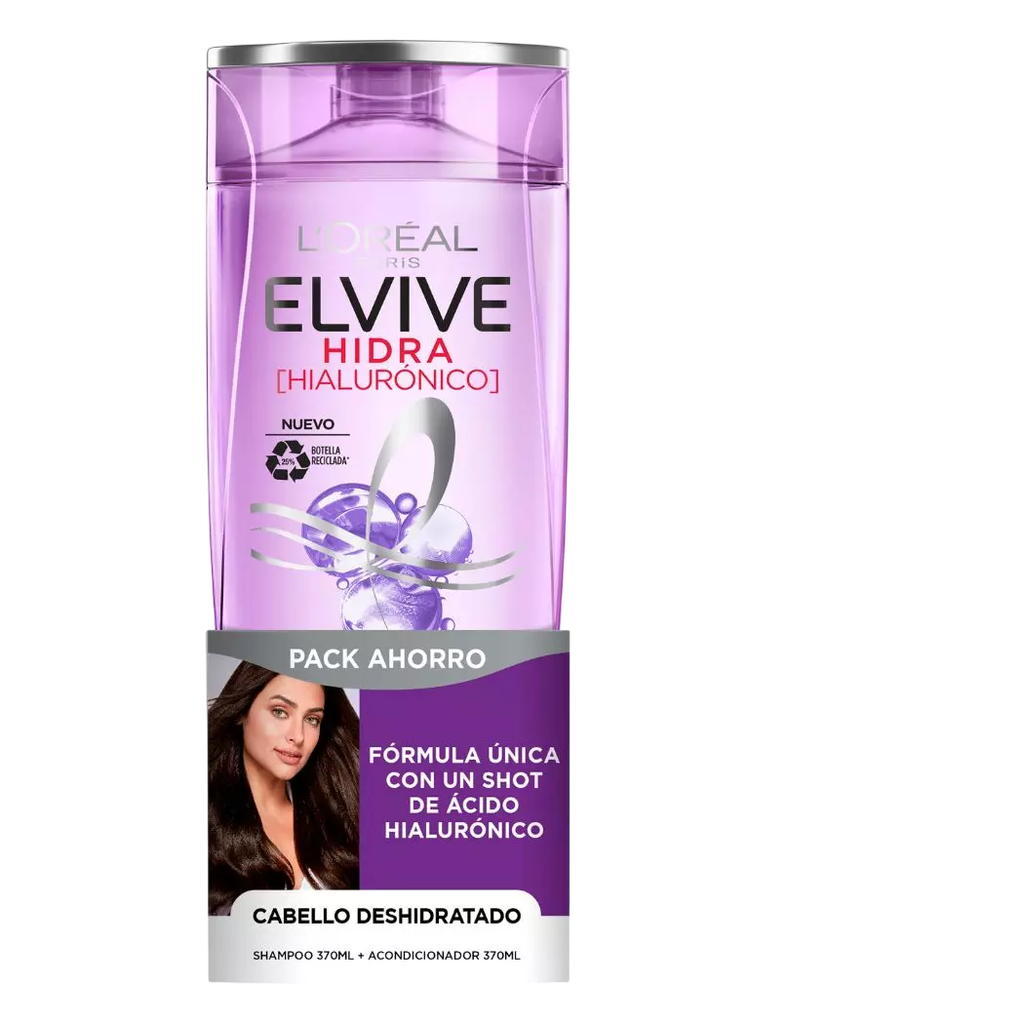 PACK ELVIVE SH + ACO HIDRA HIALURONICO X 370 M