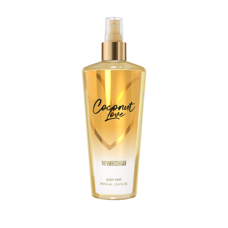 BODY MIST NEW CONCEPT COCONUT LOVE MUJER 1068*  250 ML