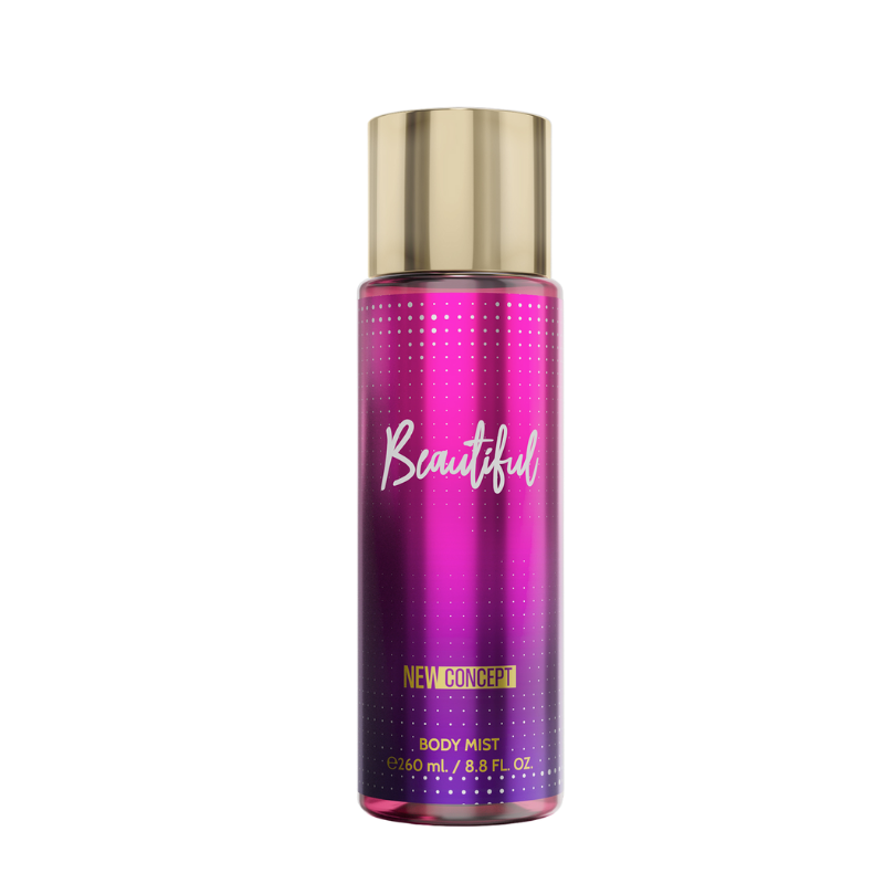 BODY MIST  NEW CONCEPT PERFUMADO BEAUTIFUL MUJER - 1062*  260 ML 