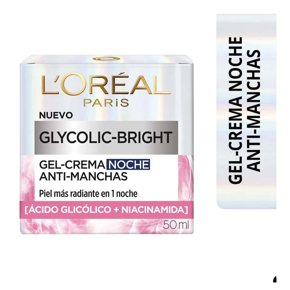 CREMA LOREAL FACIAL NOCHE GLYCOLIC-BRIGHT+NIACINAMIDAX