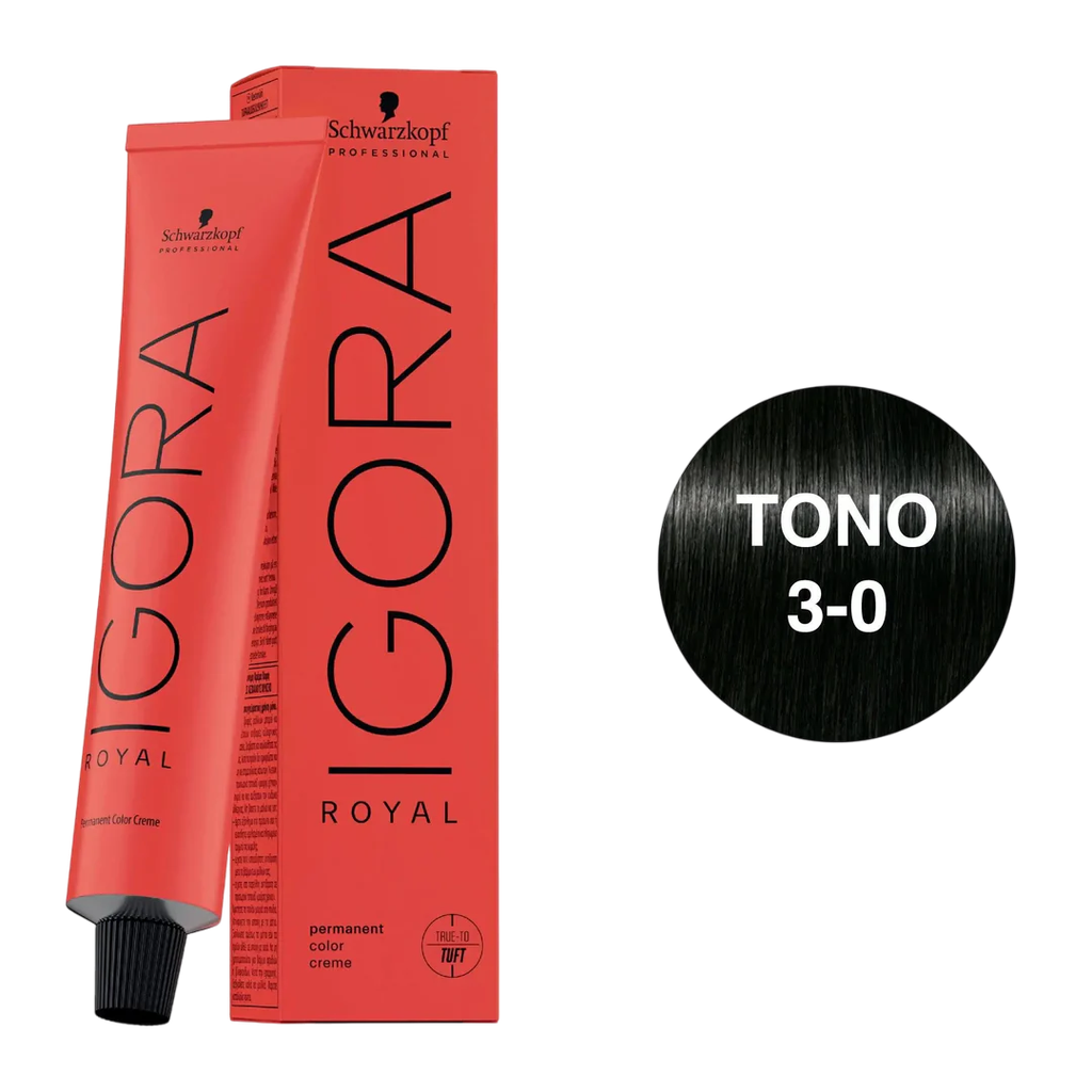 TINTE IGORA ROYAL 3-0 CASTAÑO OSCURO X 60 ML