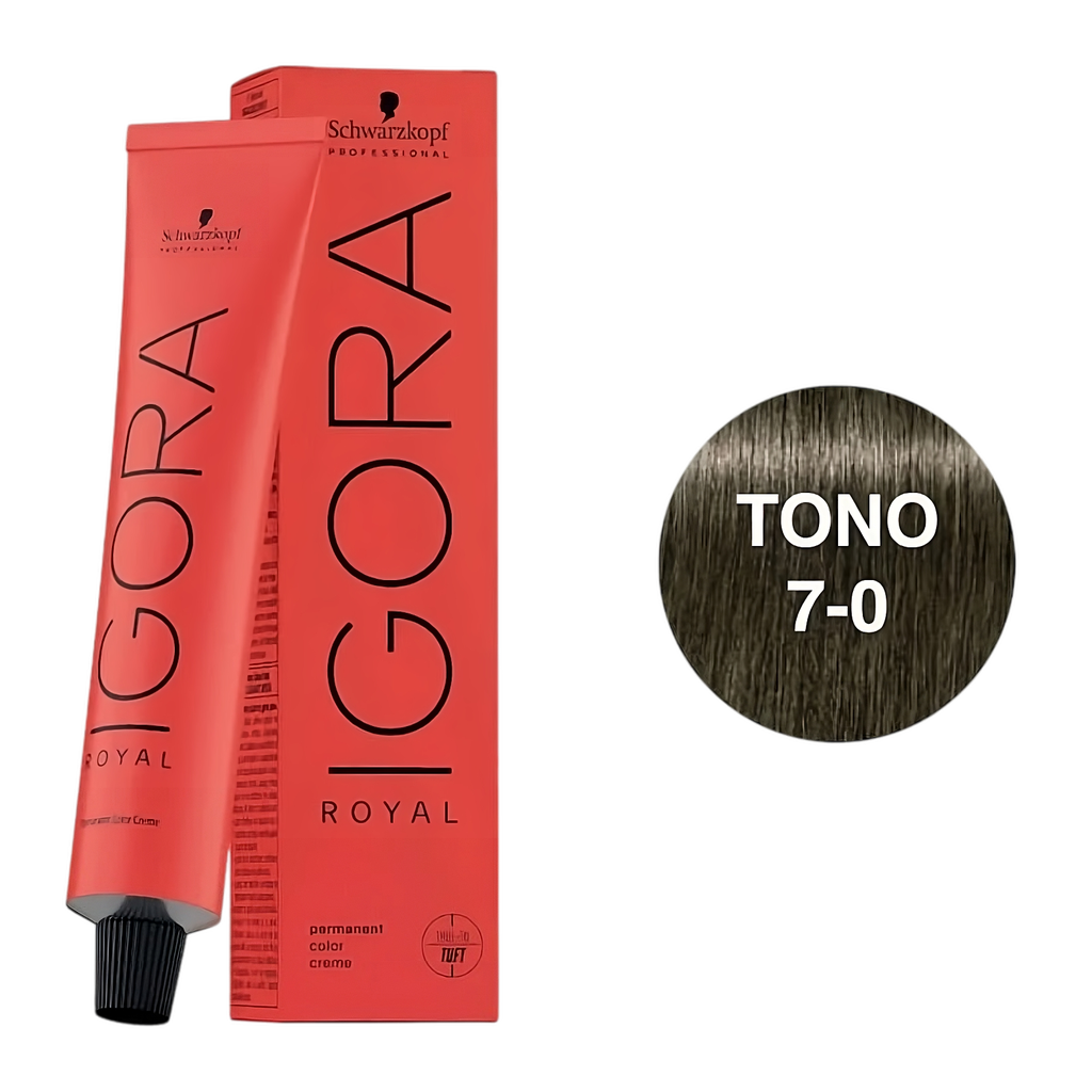 TINTE IGORA ROYAL 7-0  X 60 ML