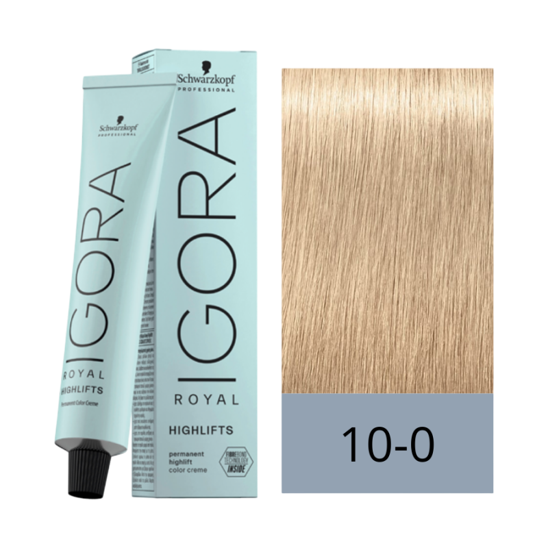 TINTE IGORA ROYAL 10-0 RUBIO PLATINO NATURAL X 60 ML