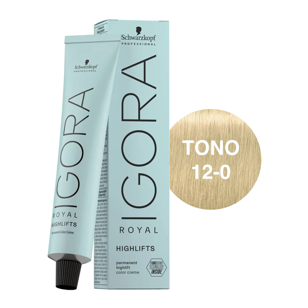 TINTE IGORA ROYAL 12-0 SUPERACLARANTE NATURAL X 60 ML