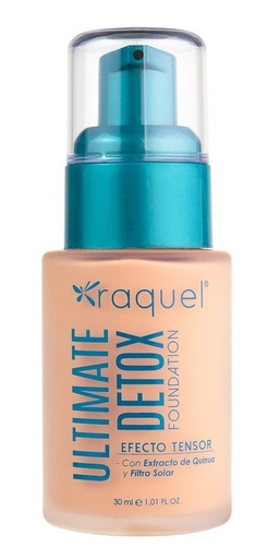 [68299172] BASE RAQUEL LIQUIDA ULTIMATE DETOX PIEL CLARA # 4 X 30 ML
