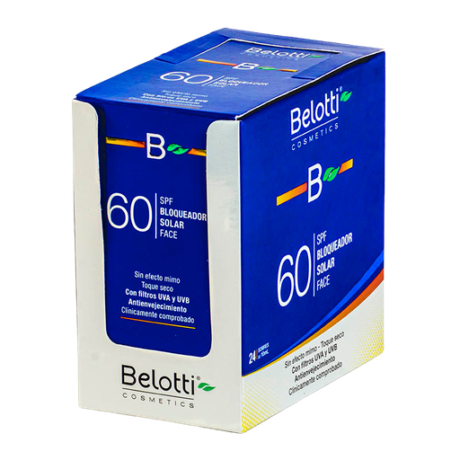 [59411111] BLOQUEADOR SOLAR BELOTTI SPF 60 SACHET X 10 ML