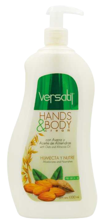 [5950037-0] CREMA VERSATIL AVENA Y ACEITE DE ALMENDRAS x1000ml -COSMETIC F-