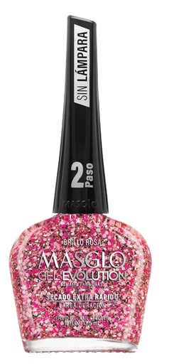 [68056728] ESM MASGLO GEL EVOLUTION BRILLO ROSA X 13.5 ML