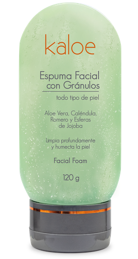 [68380022] ESPUMA KALOE FACIAL GRANULOS X 120 GR