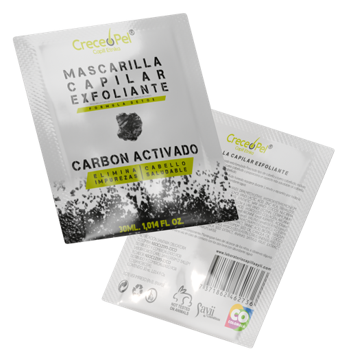 [59512646] MASC CRECEPEL CAPILAR EXFOLIANTE CARBON ACTIVADO SACHET X 30 ML