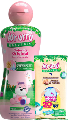 [59544061] OF. COLONIA ARRURRU 1075ml ROSAD+TOALLITAS AVENA